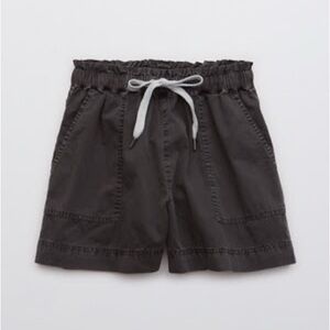 NWT! Aerie | Easy Woven Tie Waist Shorts Grey